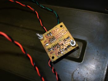 Circuit board mounted inside