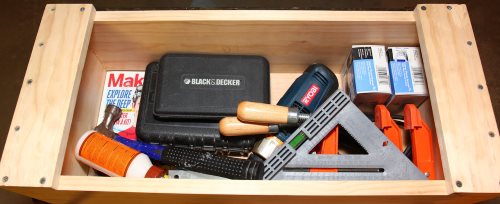 Toolbox filled with tools